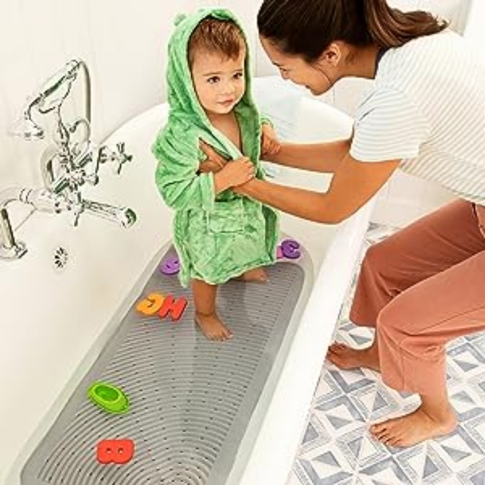 Munchkin Soft Spot Cushioned Bath Mat, Grey